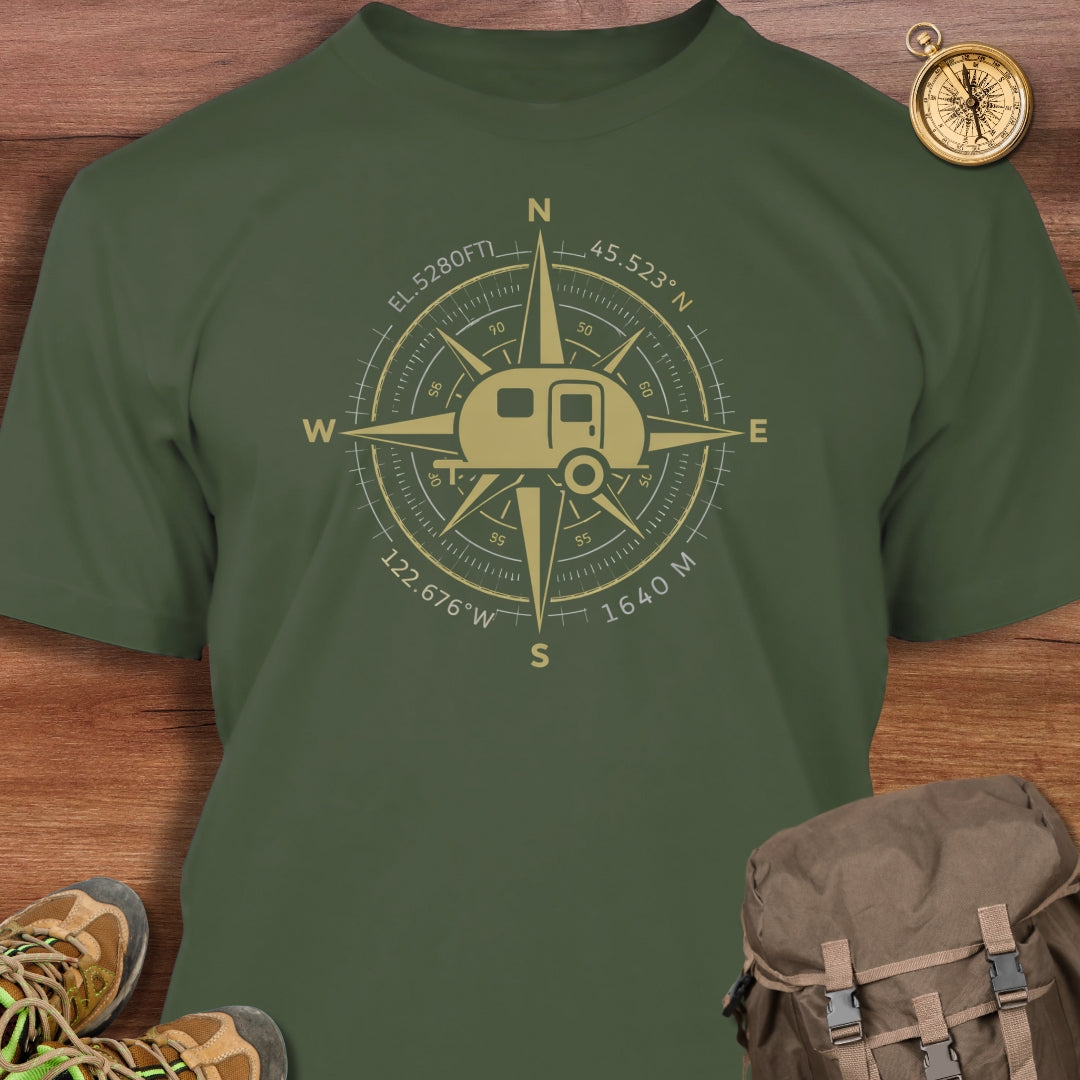 RV Compass (Gold) T-Shirt