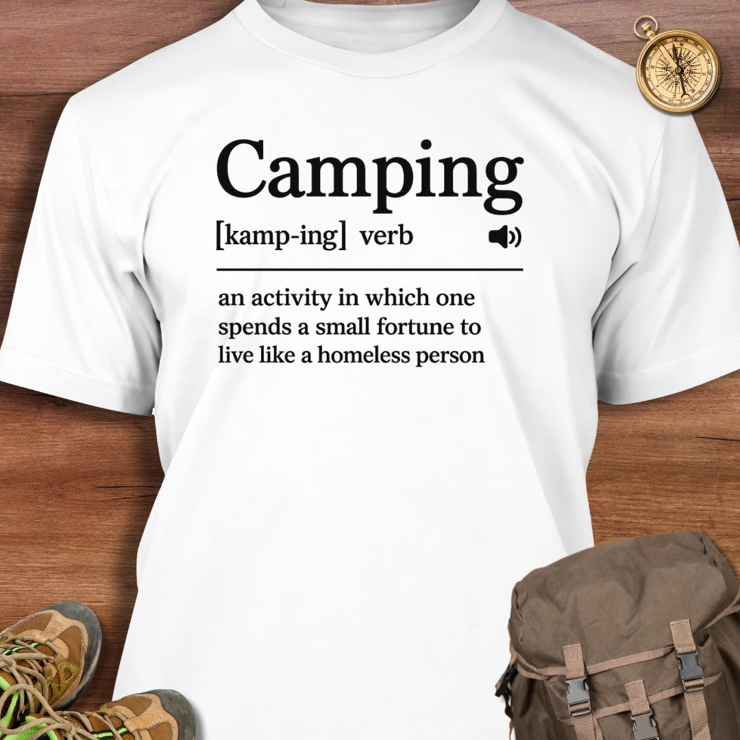 Funny Camping Definition T-Shirt