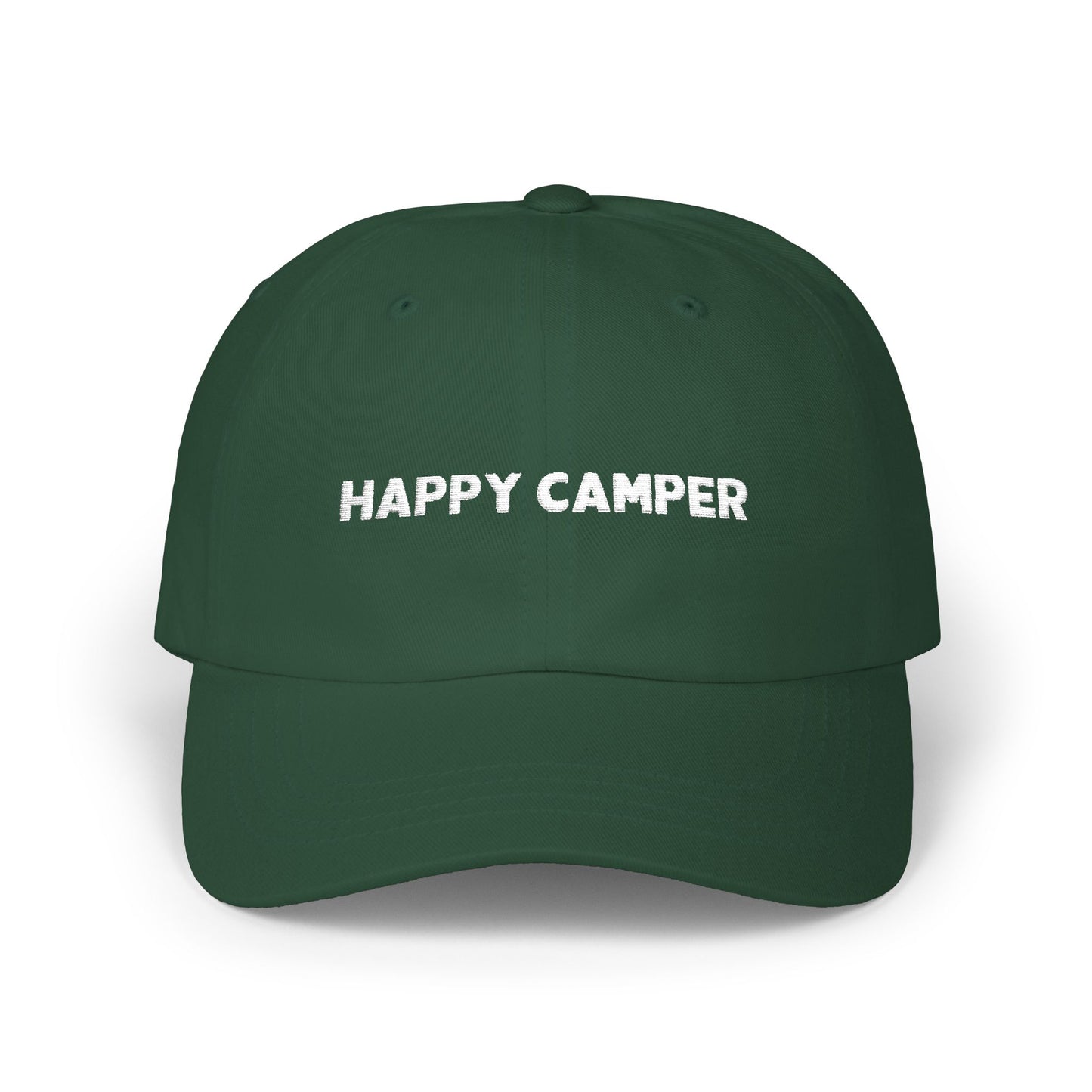 Happy Camper (White) Dad Cap