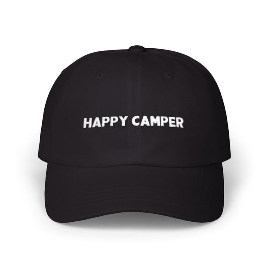 Happy Camper (White) Dad Cap