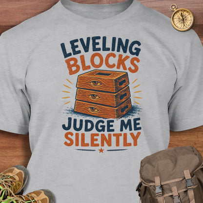 Leveling Blocks Judge T-Shirt