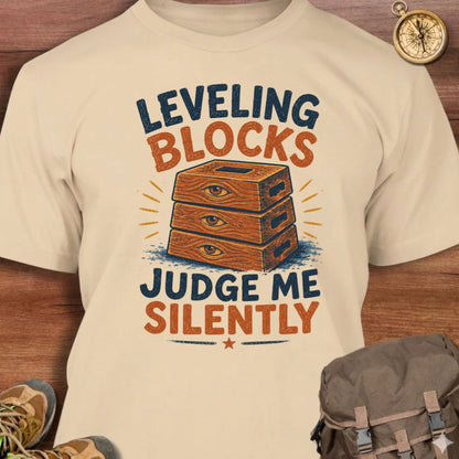 Leveling Blocks Judge T-Shirt