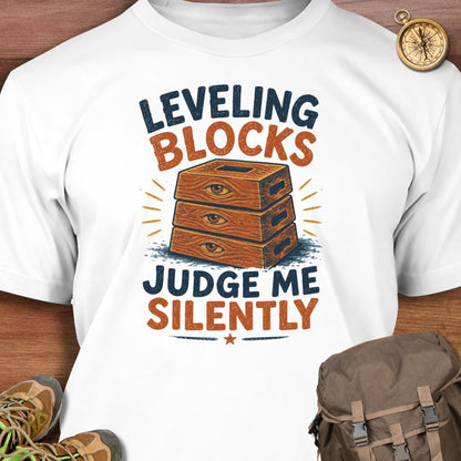 Leveling Blocks Judge T-Shirt