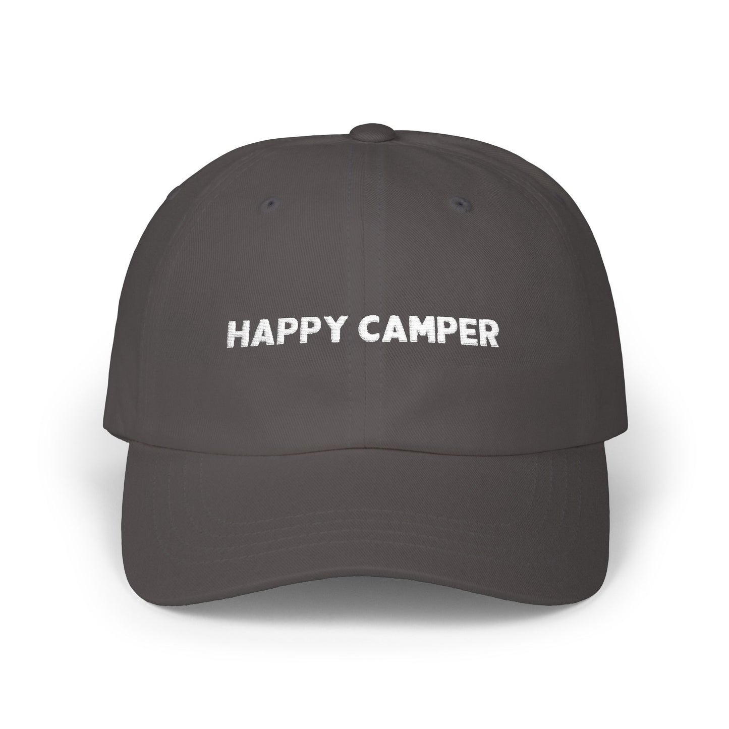 Happy Camper (White) Dad Cap