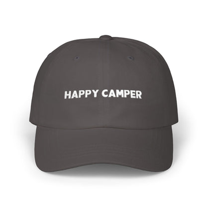 Happy Camper (White) Dad Cap
