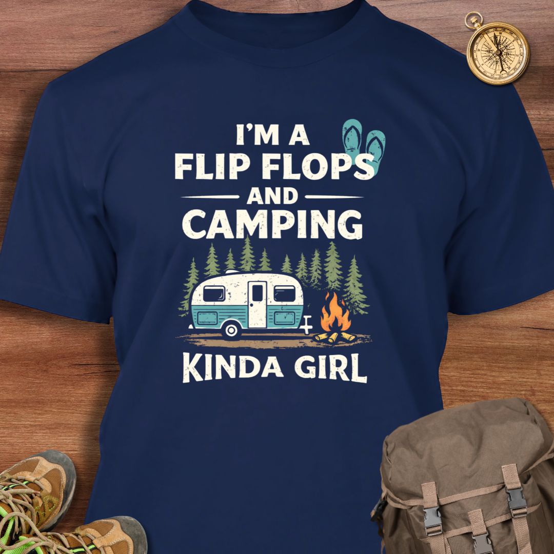 Flip Flops and Camping Kinda Girl T-Shirt