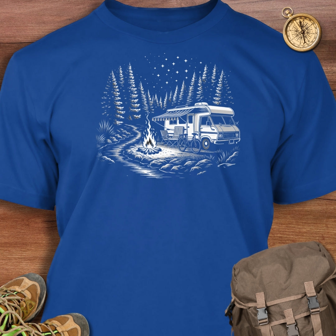 Campsite Night Scene T-Shirt