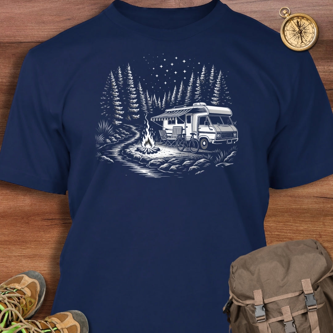 Campsite Night Scene T-Shirt