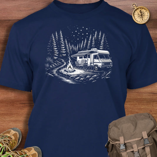 Campsite Night Scene T-Shirt