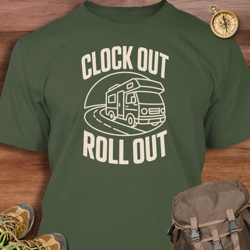 Clock Out Roll Out T-Shirt