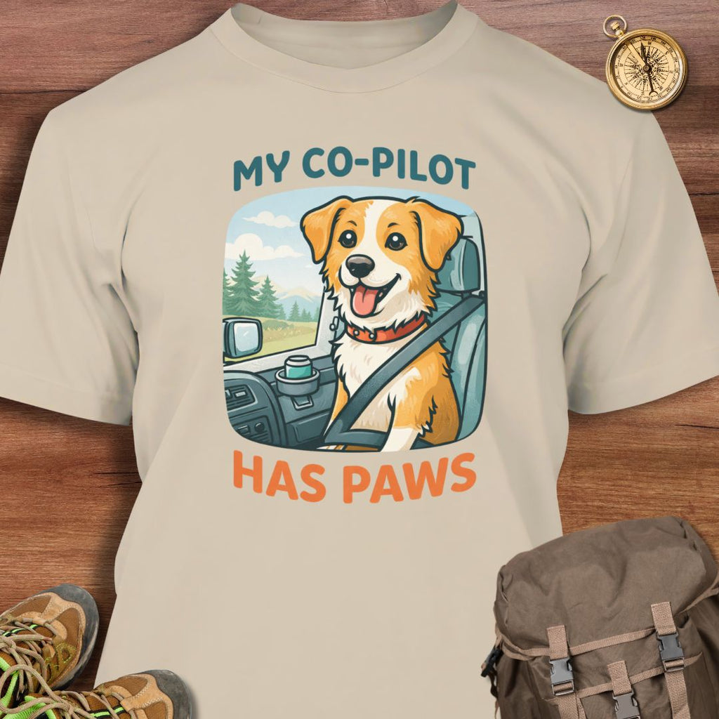 My Co-Pilot Has Paws T-Shirt