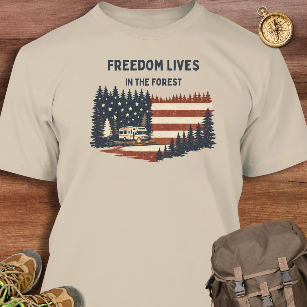 Freedom Lives In Forest T-Shirt