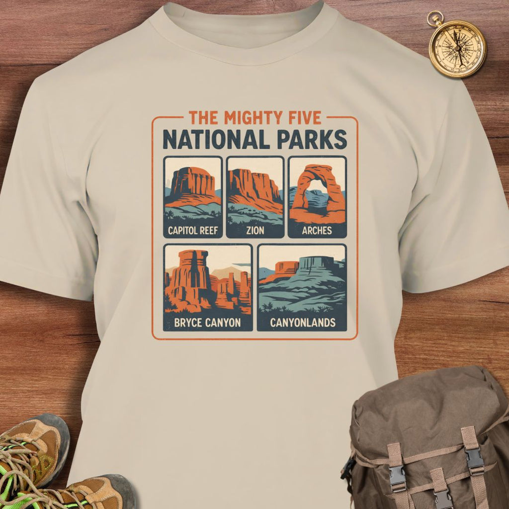 Mighty Five National Parks T-Shirt