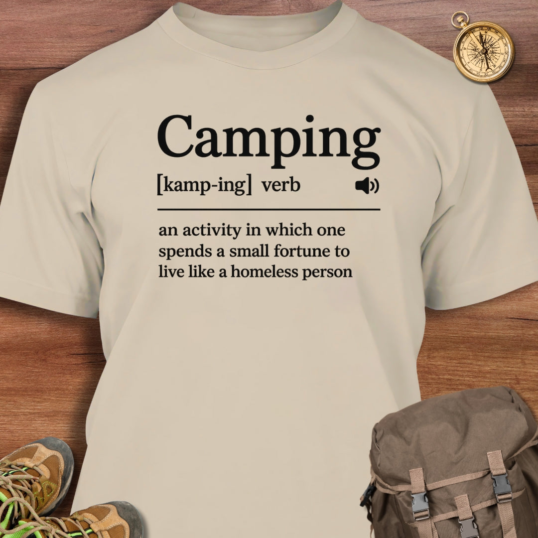 Funny Camping Definition T-Shirt