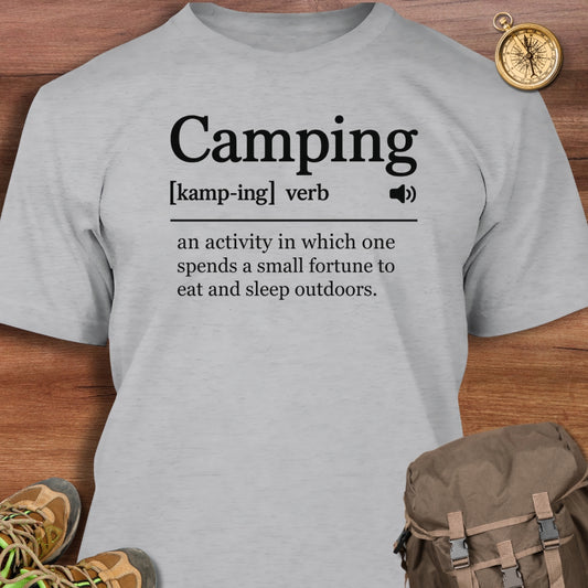 Funny Camping Definition T-Shirt