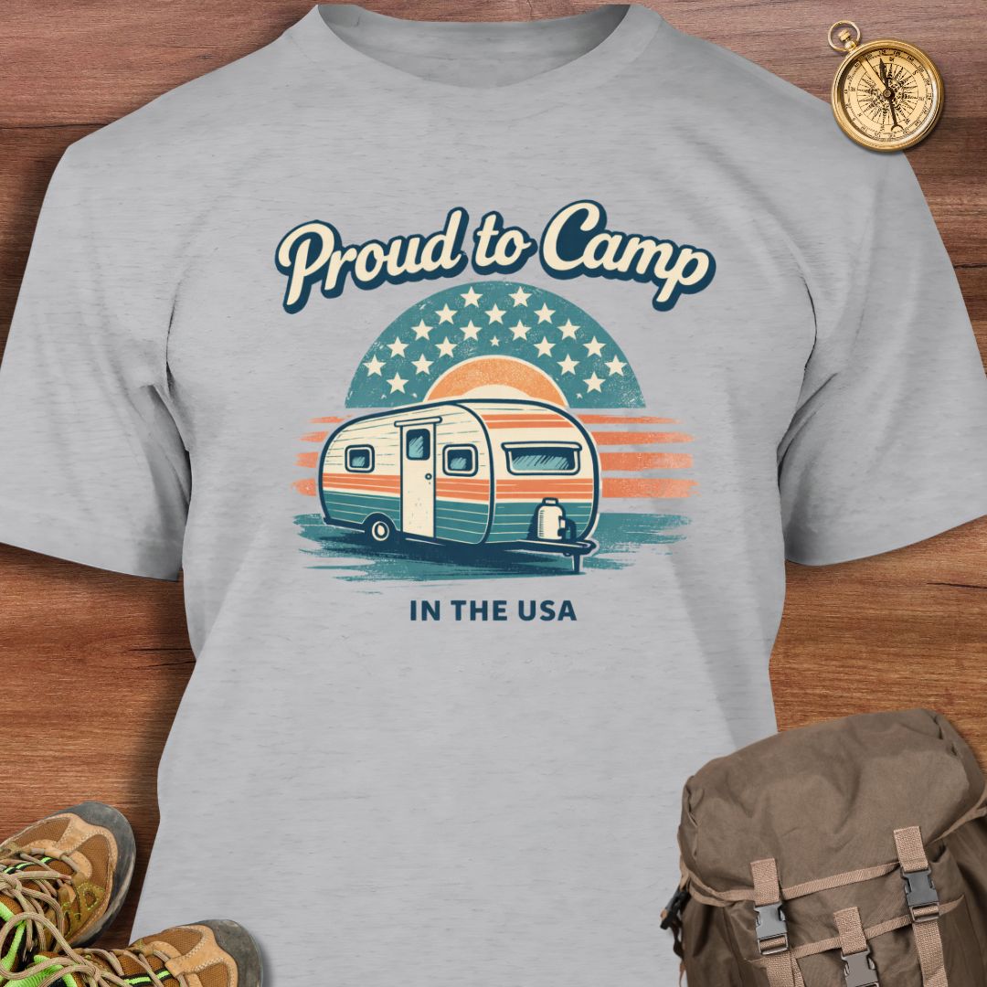 Proud to Camp in USA T-Shirt