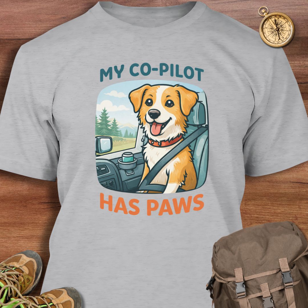 My Co-Pilot Has Paws T-Shirt