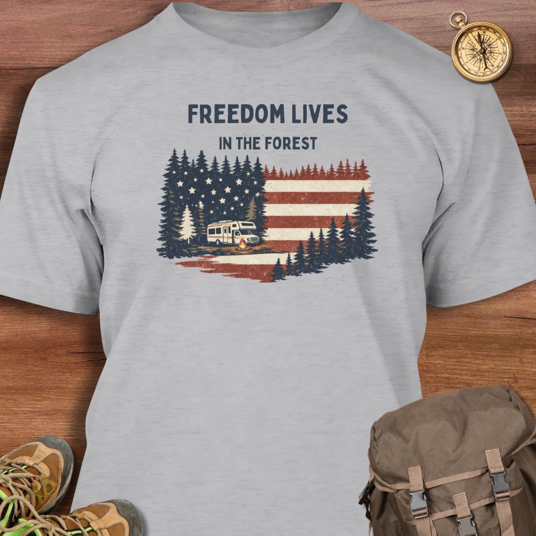 Freedom Lives In Forest T-Shirt
