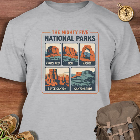 Mighty Five National Parks T-Shirt