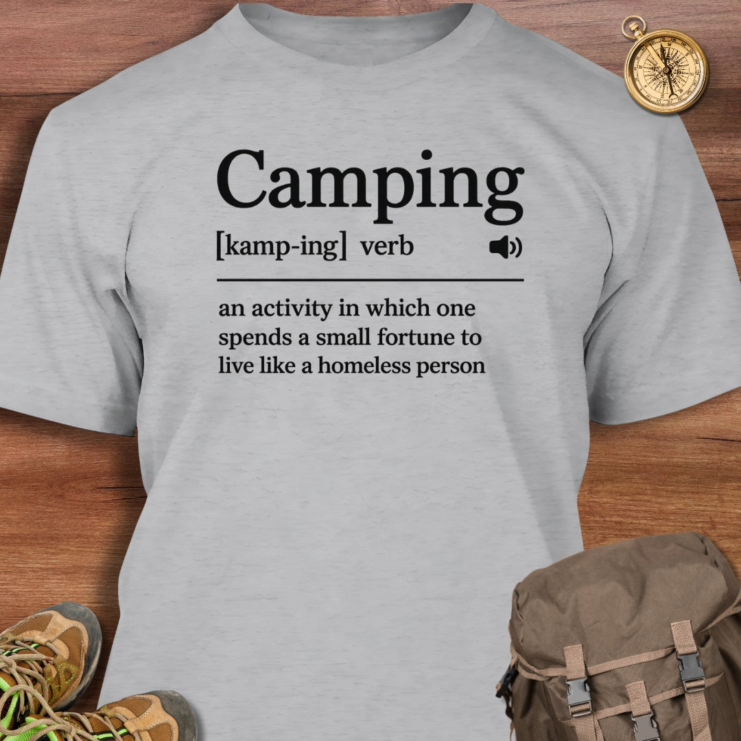 Funny Camping Definition T-Shirt
