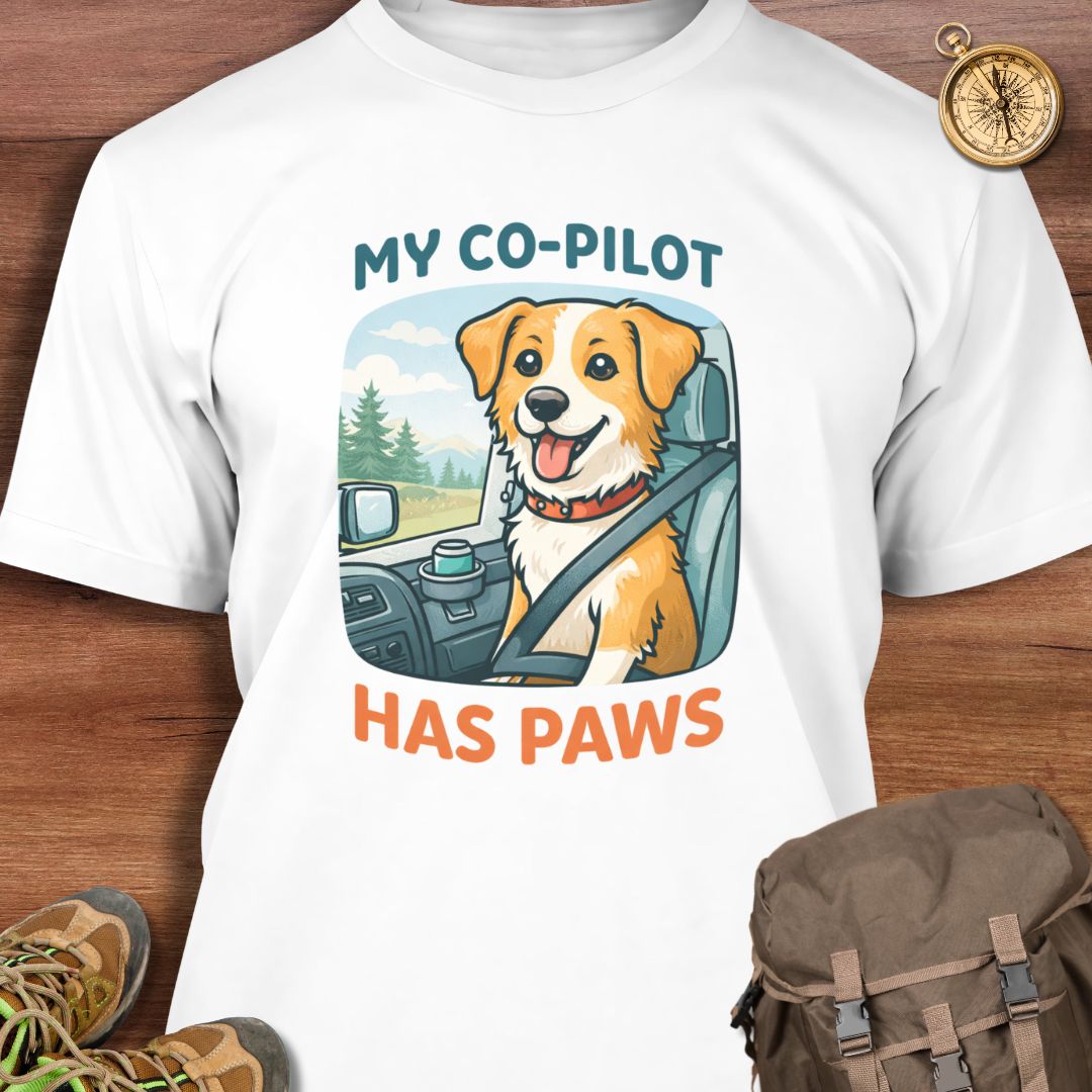 My Co-Pilot Has Paws T-Shirt