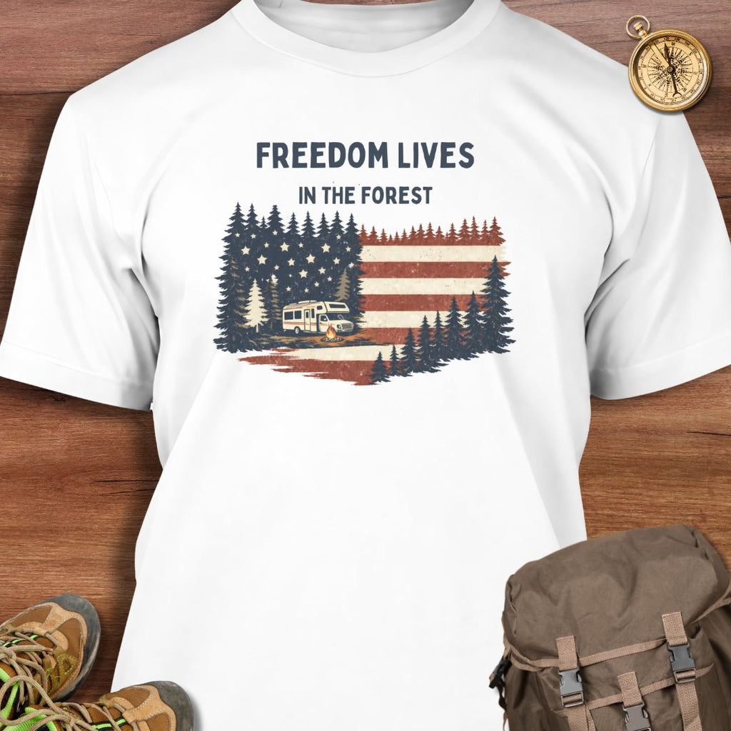 Freedom Lives In Forest T-Shirt