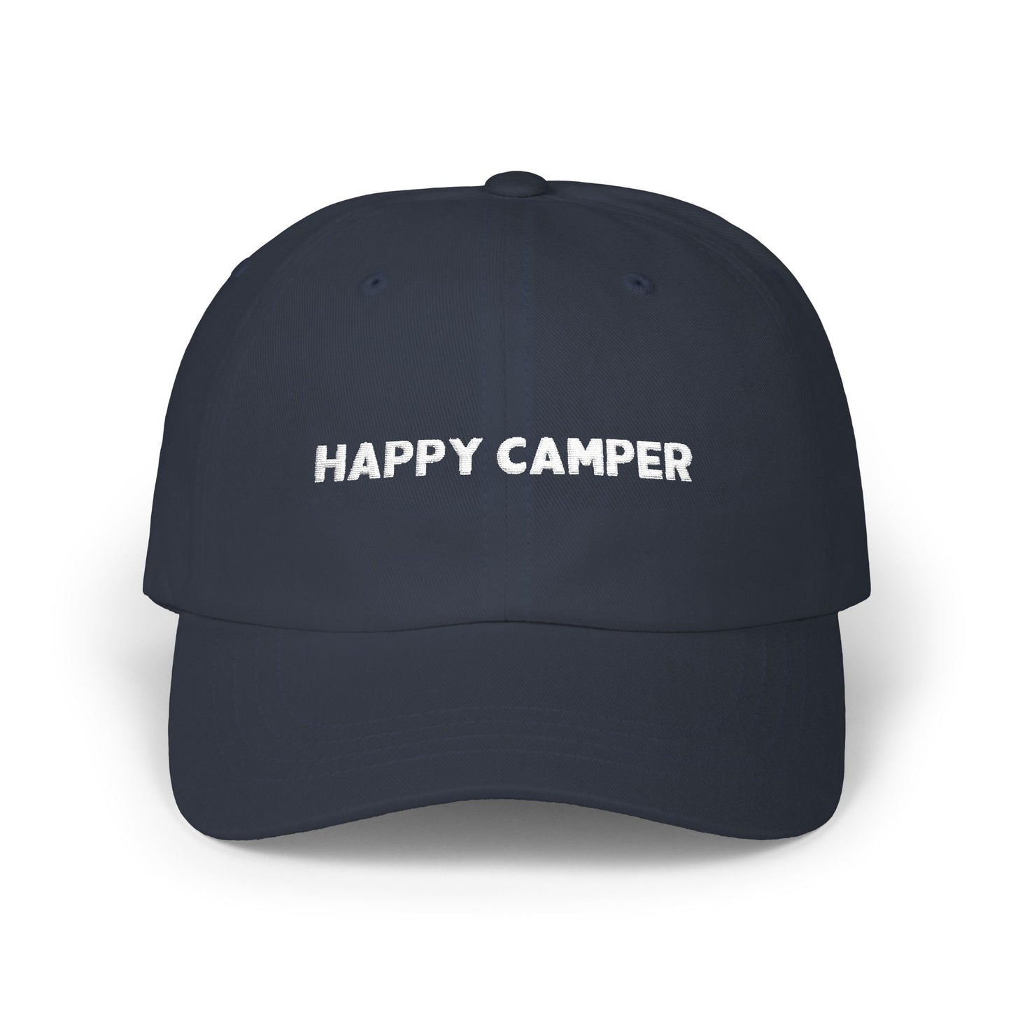 Happy Camper (White) Dad Cap