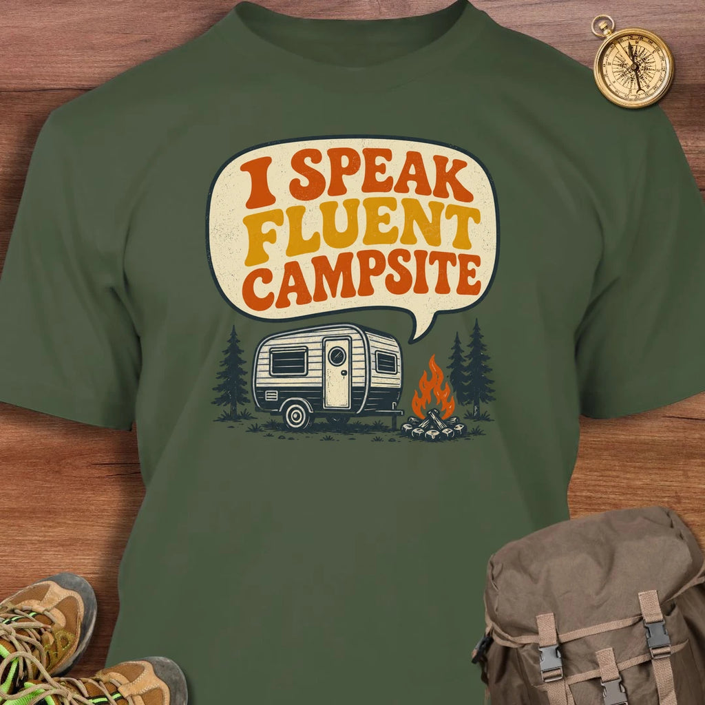 I Speak Fluent Campsite T-Shirt