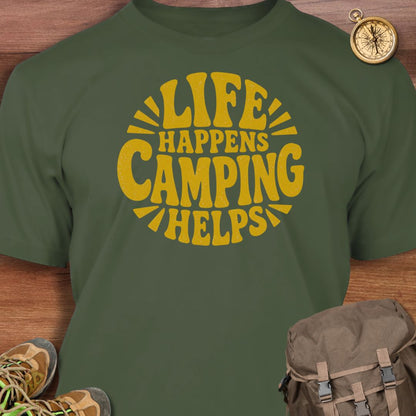 Camping Helps T-shirt