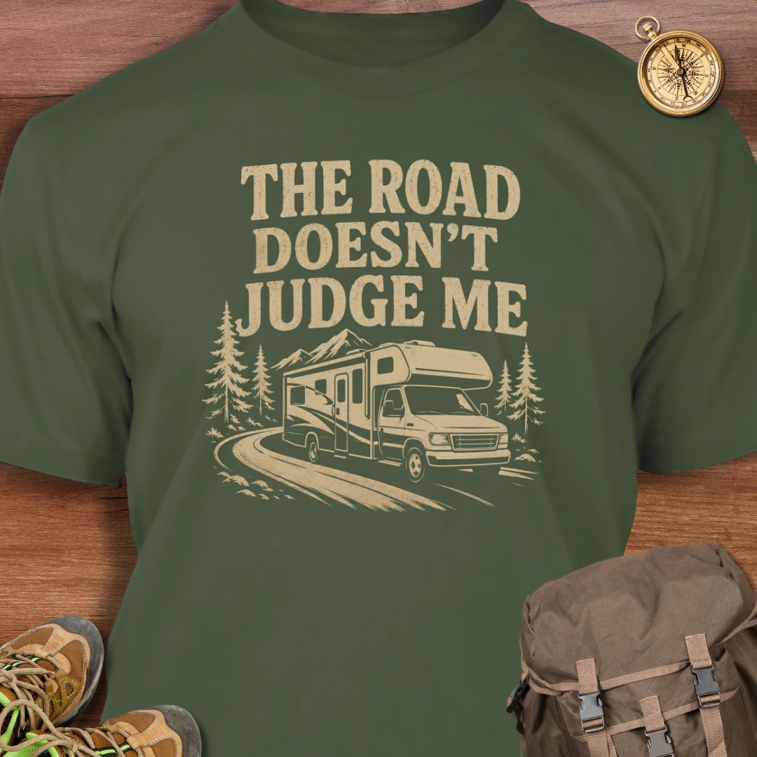 Road Doesn't Judge T-shirt