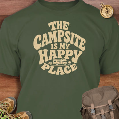 Campsite Happy Place T-shirt