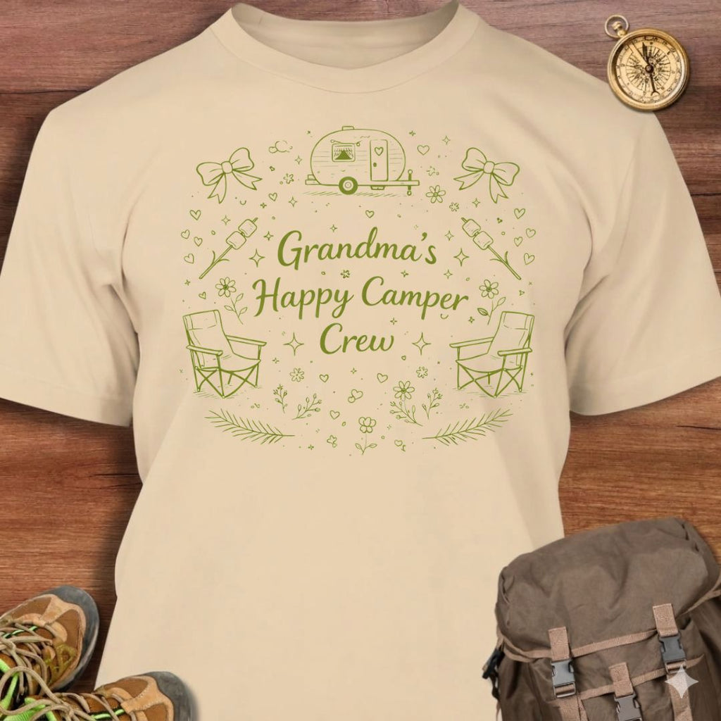 Grandma's Happy Camper Crew T-Shirt