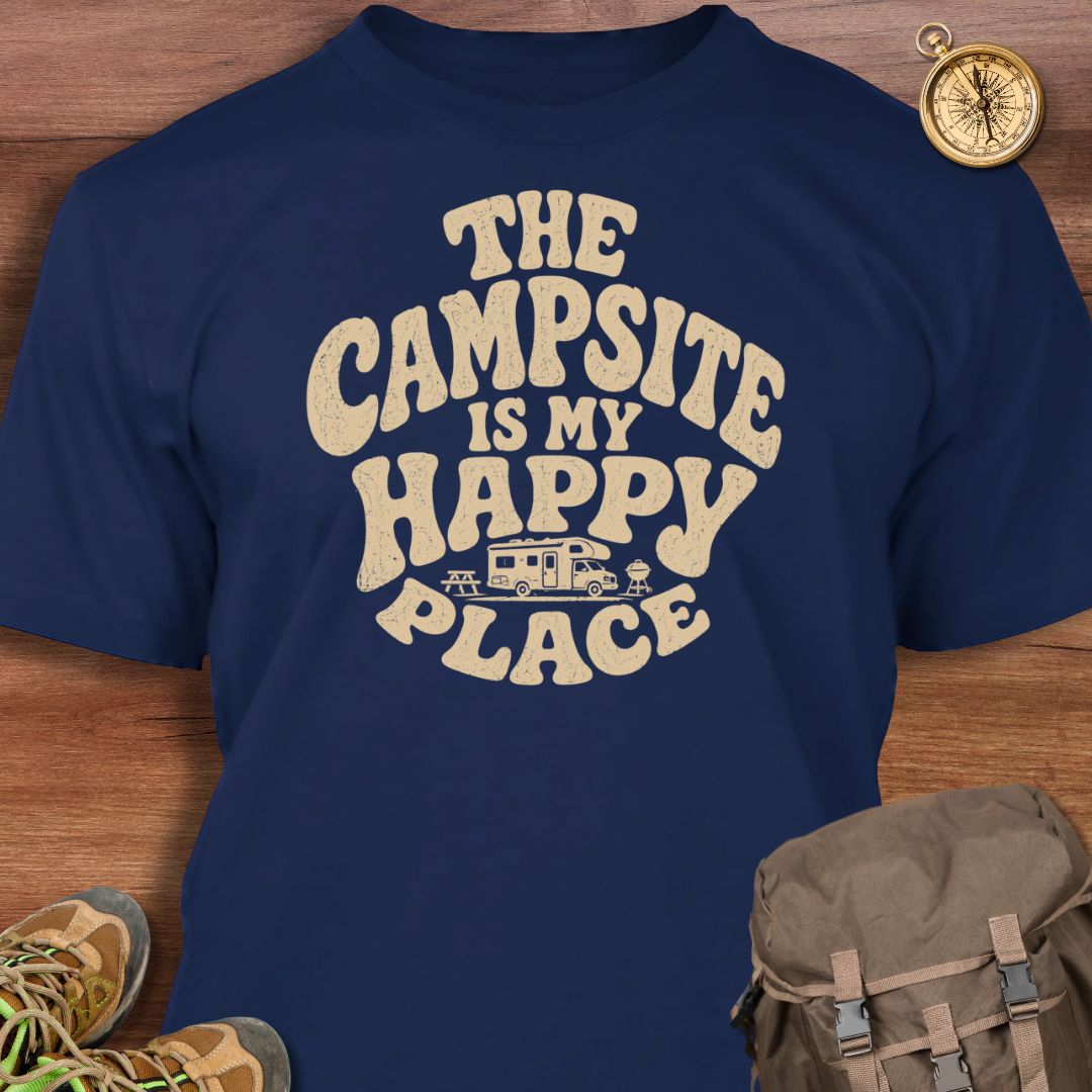 Campsite Happy Place T-shirt