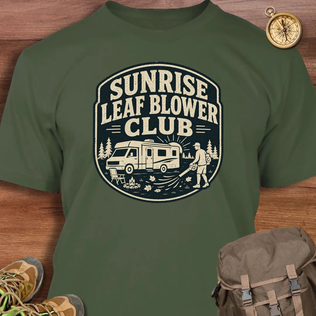 Sunrise Leaf Blower Club T-Shirt